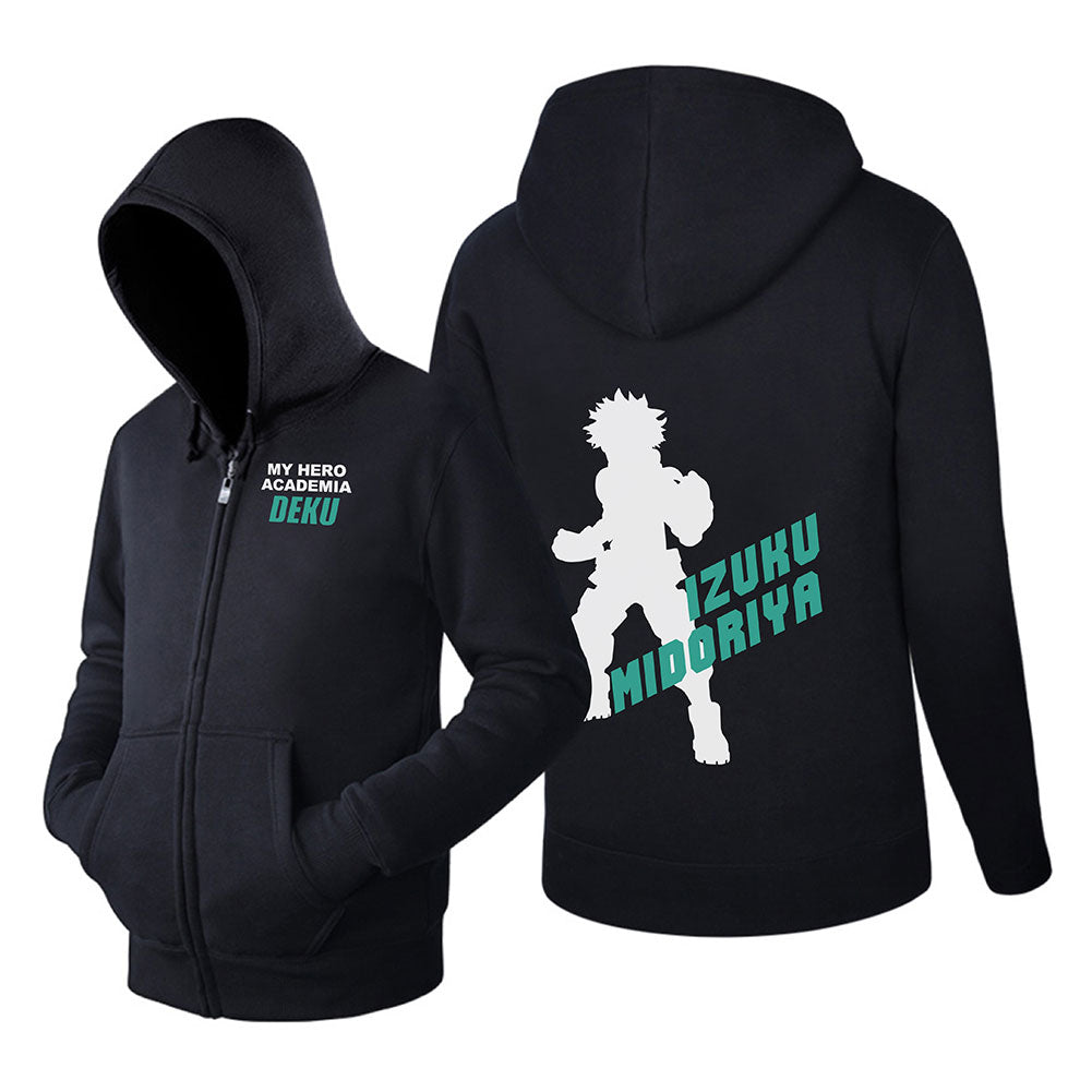 My Hero Academia Izuku Midoriya Sudadera con Cremallera y Capucha para Adultos Unisex