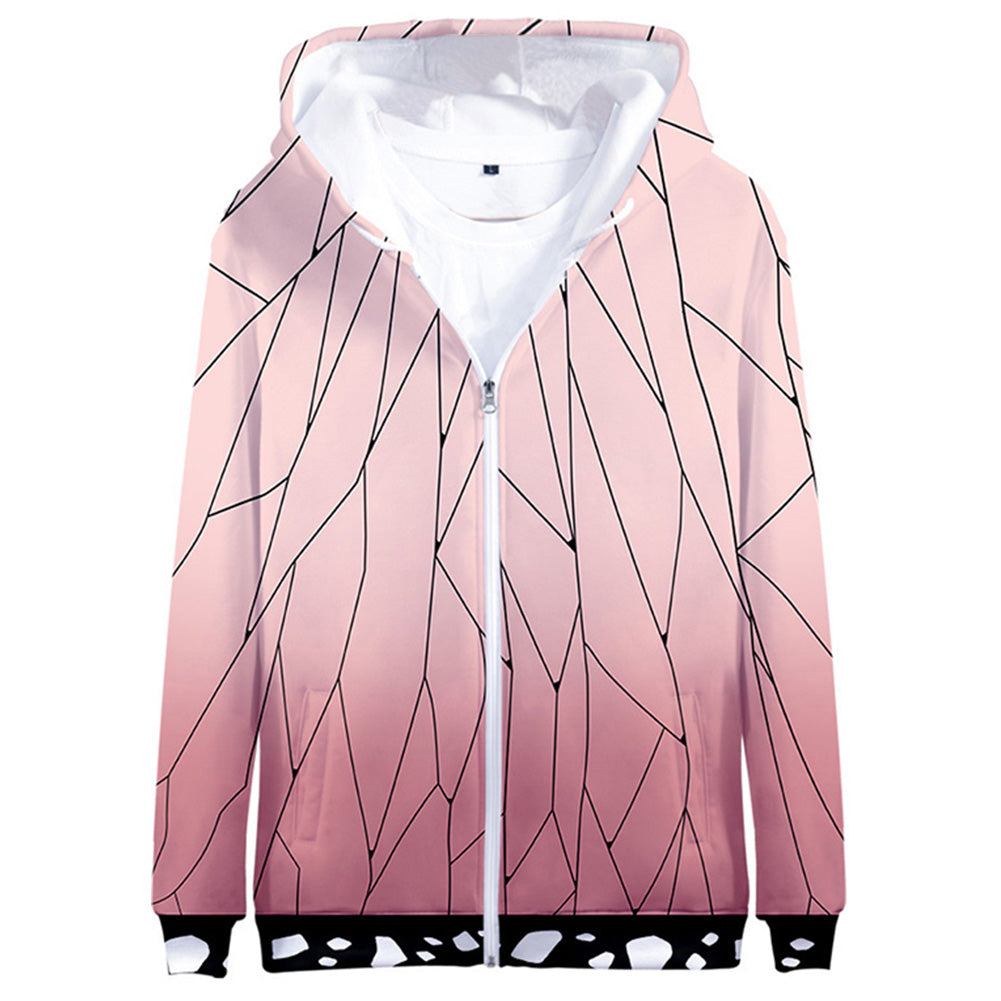 Kochou Shinobu Demon Slayer: Kimetsu no Yaiba Sudadera con Cremallera para Adultos Unisex