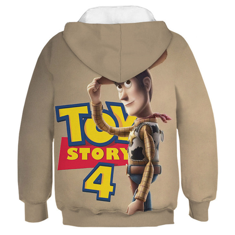 Toy Story Cosplay Woody Sudadera Estampada con Capucha para Niños Regalo Especial