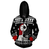 El Extraño Mundo de Jack The Nightmare Before Christmas Sudadera con Cremallera para Adultos Unisex