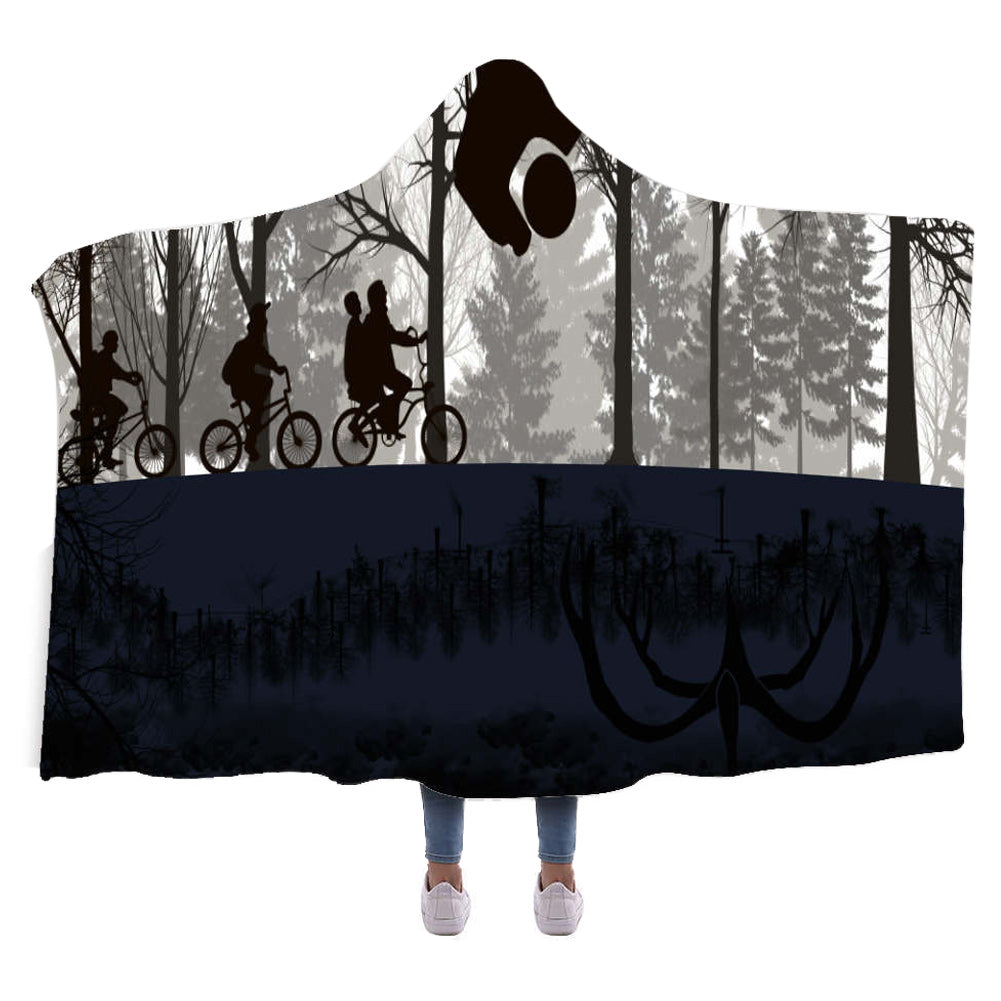 Stranger Things Manta con Capucha Impreso en 3D Manta Cómoda Estampada Accesorios