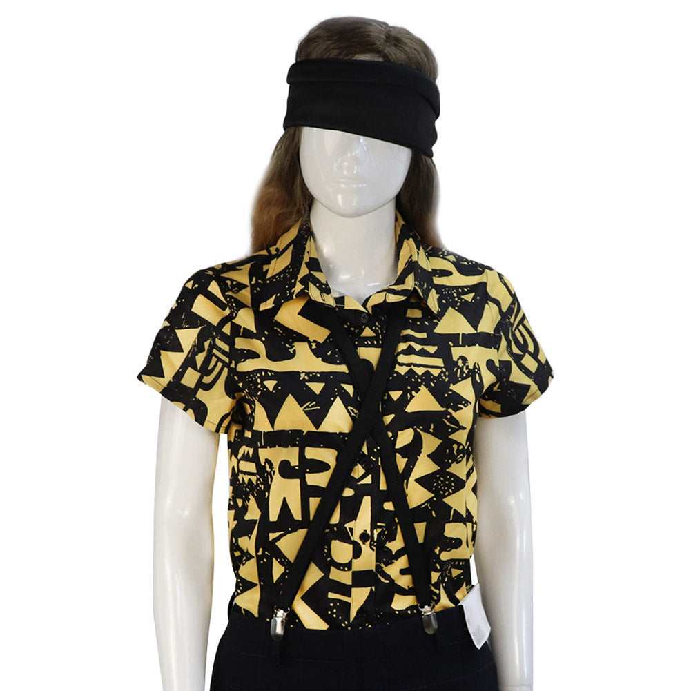 Stranger Things Temporada 3 Eleven 11 Traje de Batalla Cosplay de Halloween Camiseta para Adultos Femenino