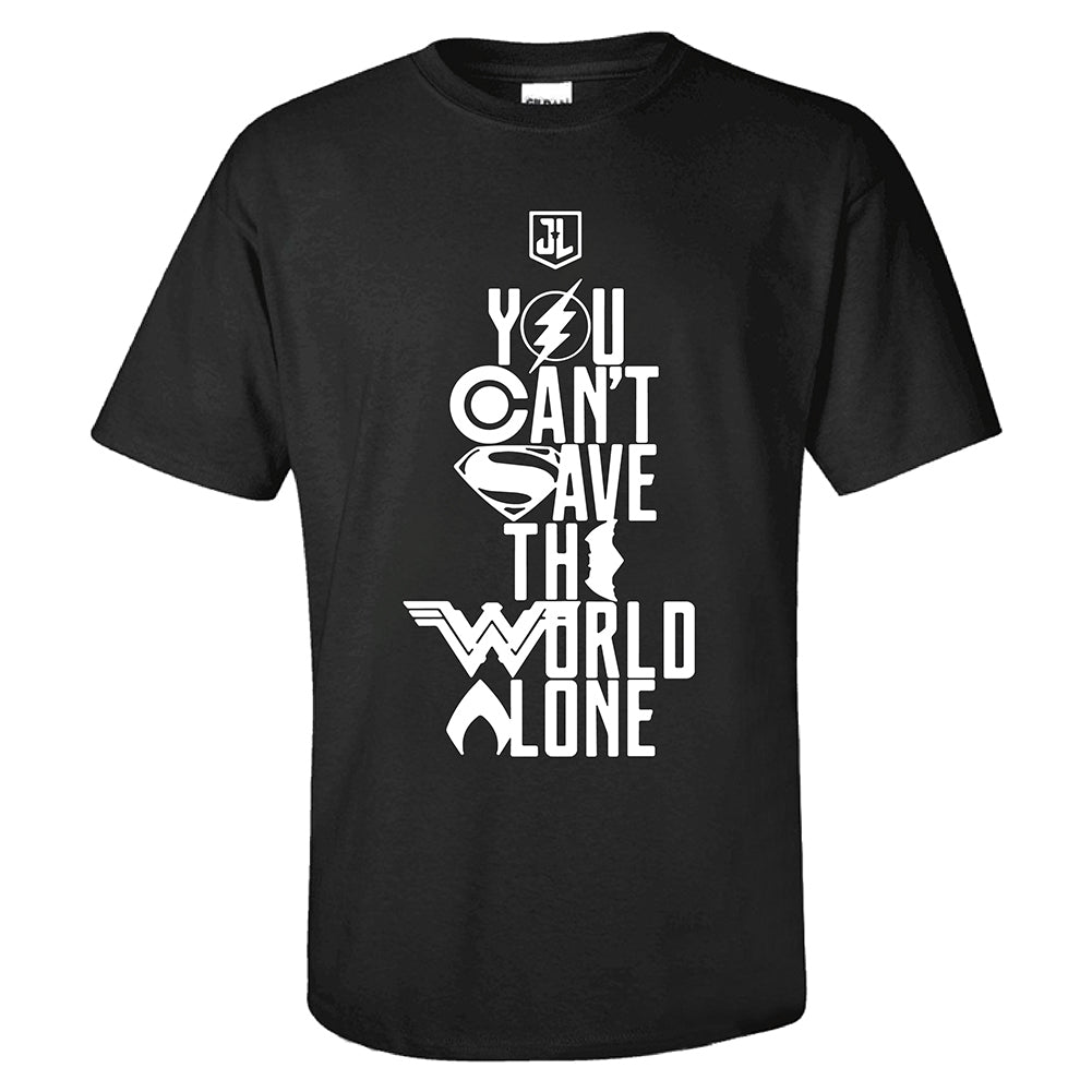 Liga de La Justicia Justice League Cosplay Camiseta de Color Negro para Adultos Unisex