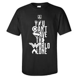 Liga de La Justicia Justice League Cosplay Camiseta de Color Negro para Adultos Unisex