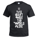 Liga de La Justicia Justice League Cosplay Camiseta de Color Negro para Adultos Unisex