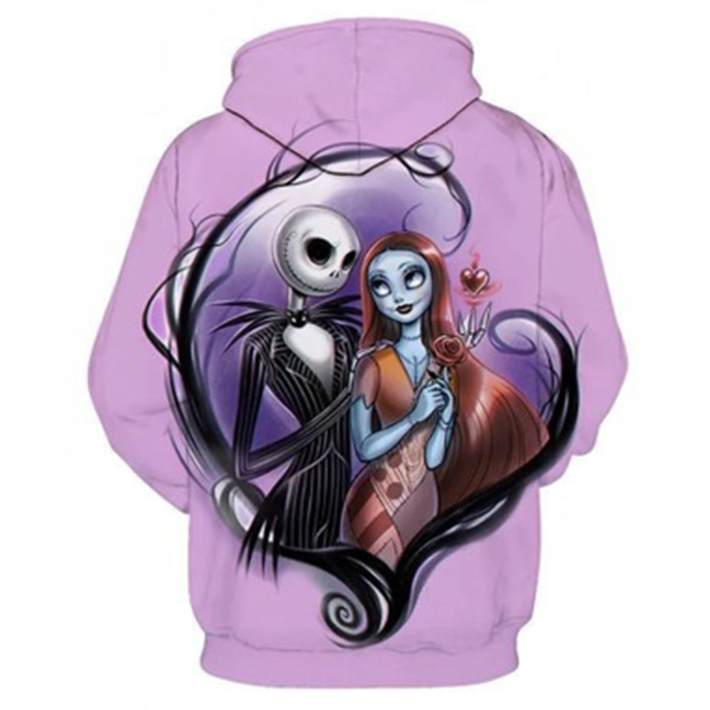El Extraño Mundo de Jack The Nightmare Before Christmas Sudadera Casual con Capucha para Adultos Unisex