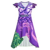 Los Descendientes Descendants 3 Mal Cosplay Halloween Carnaval Vestido para Niñas