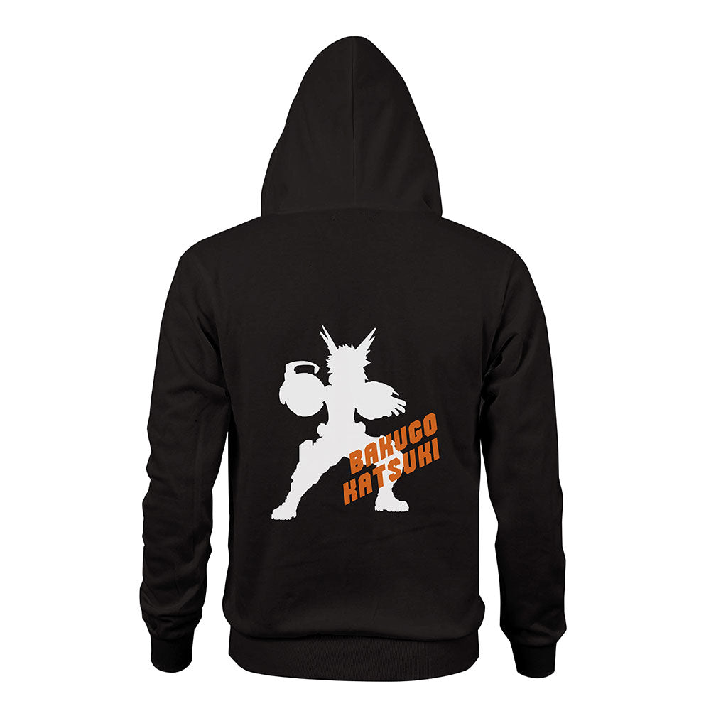 My Hero Academia Bakugo Katsuki Sudadera con Cremallera y Capucha para Adultos Unisex