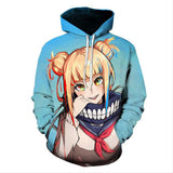 My Hero Academia Cosplay Himiko Toga Sudadera Estampada con Capucha para Adultos Unisex