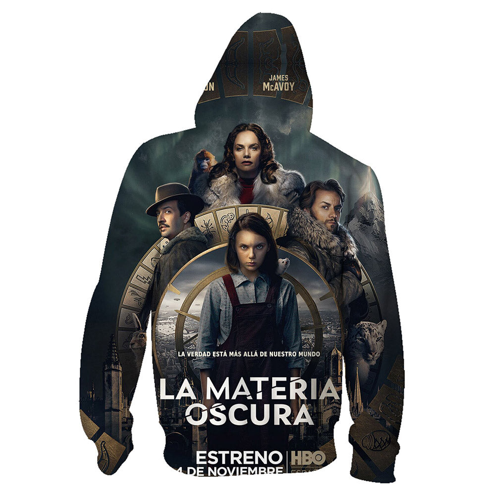 Series de Televisión La Materia Oscura His Dark Materials Sudadera con Cremallera para Adultos Unisex