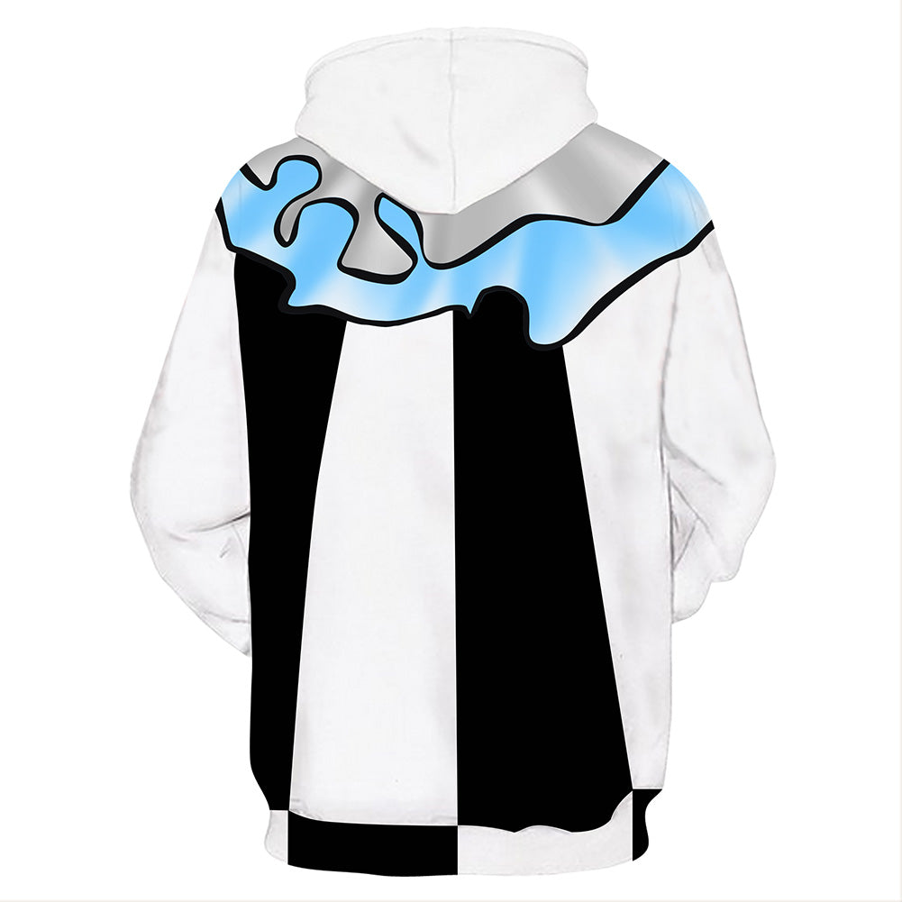 Halloween Chip Baskets Cosplay Sudadera Estampada con Capucha para Adultos Unisex