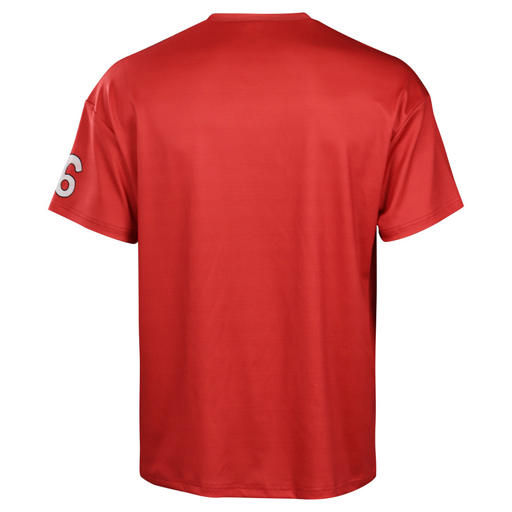 Anime One Piece Red Luffy Camiseta Cosplay Disfraz Traje Fiesta