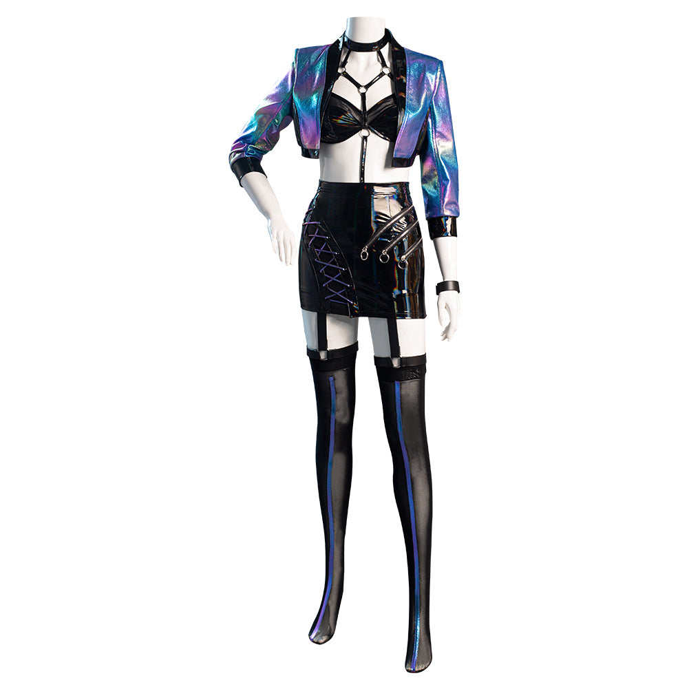 Juego League of Legends LOL KDA Agony‘s Embrace Evelynn Cosplay Disfraz Halloween Carnaval Traje Mujer Per.