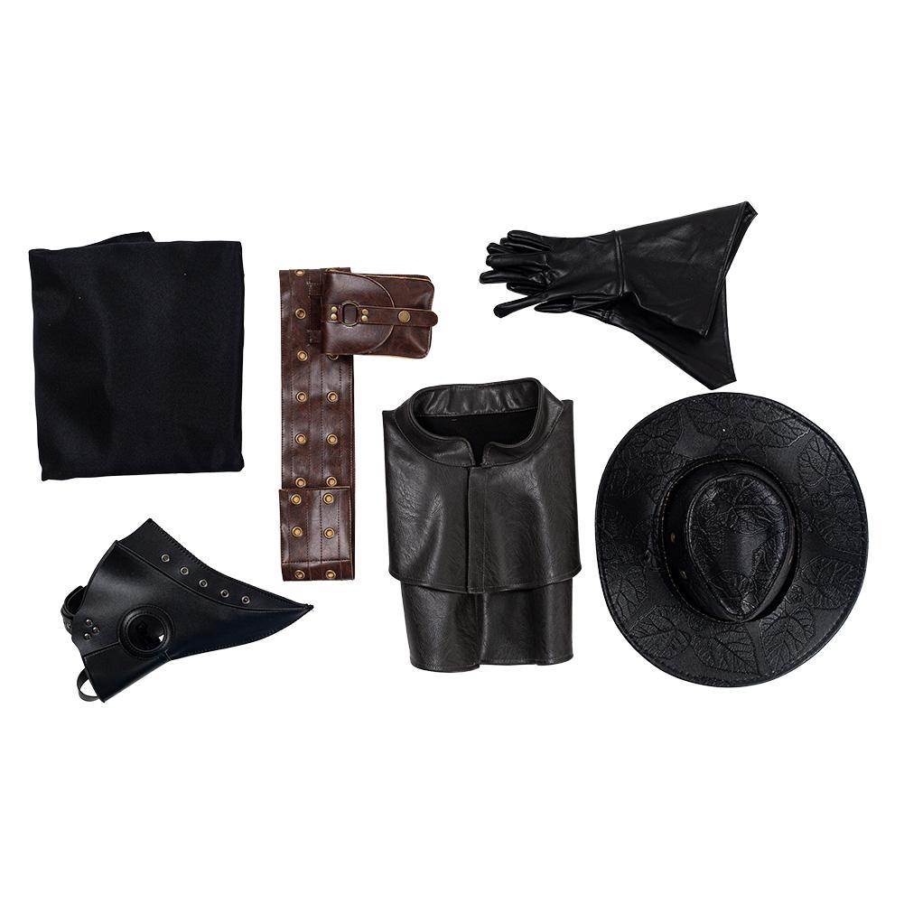 Anime Plague Doctor Steampunk Bird Máscara Horrible Cosplay Disfraz Halloween Carnaval Traje