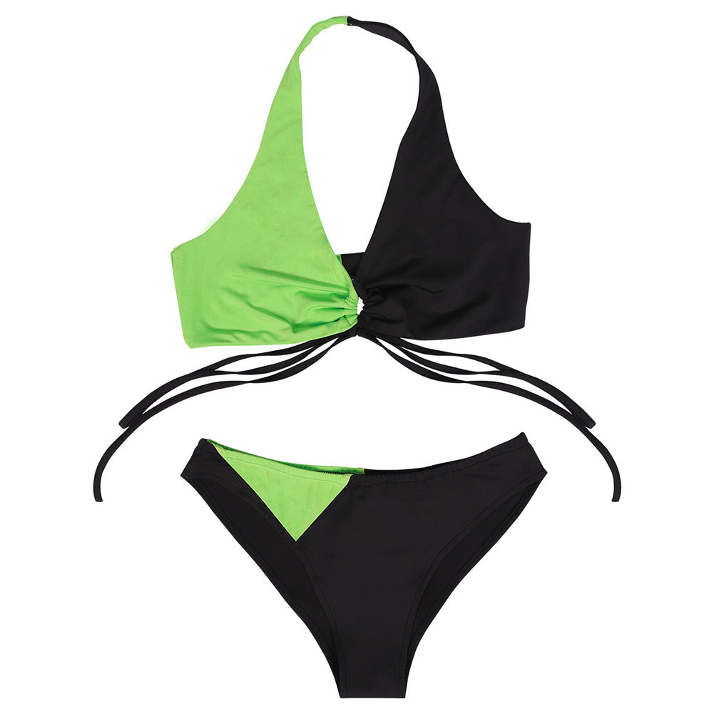 Anime Kim Possible Shego Cosplay Fiesta Disfraz Traje de Baño Bikini Disfraz Kim Possible