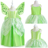 Película Peter Pan & Wendy Tinker Bell Cosplay Disfraz Vestido Halloween Carnaval Fiesta Niñas Disfraz Traje
