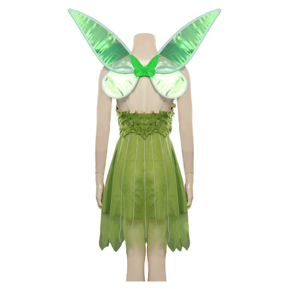 Película Peter Pan Wendy Tinker Cosplay Adulto Disfraces Trajes Halloween Carnaval Fiesta Vestido Alas