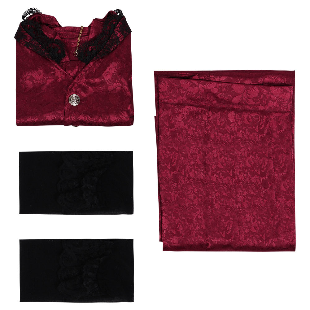 Juego Final Fantasy VII FF7 Remake Scarlett Sensual Cosplay Vestido Falda Disfraz Halloween Carnaval Traje Mujer Per.