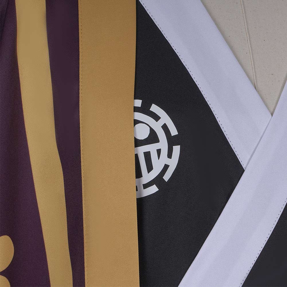 Anime One Piece Trafalgar Law/Trafalgar D Water Law Kimono Robe Cosplay Disfraz