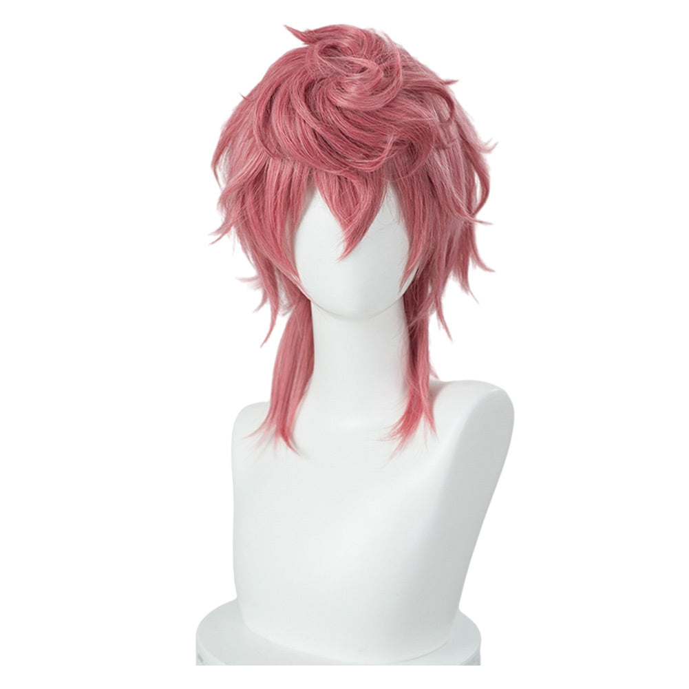 Anime JoJo‘s Bizarre Adventure - Trish Una Cosplay Peluca Cabello Sintético Resistente al Calor Fiesta