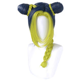 Anime JoJo‘s Bizarre Adventure Jolyne Cujoh Cosplay Peluca Cabello Sintético Resistente al Calor Navidad Fiesta Carnival Halloween