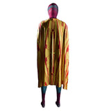 Series de Televisión WandaVision -Vision Mono Capa Cosplay Disfraz Halloween Fiesta Conjunto Carnaval Traje Impreso Per.