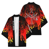 Anime ONE PIECE Kimono Capa Halloween Carnaval Cosplay Disfraz Unisexo