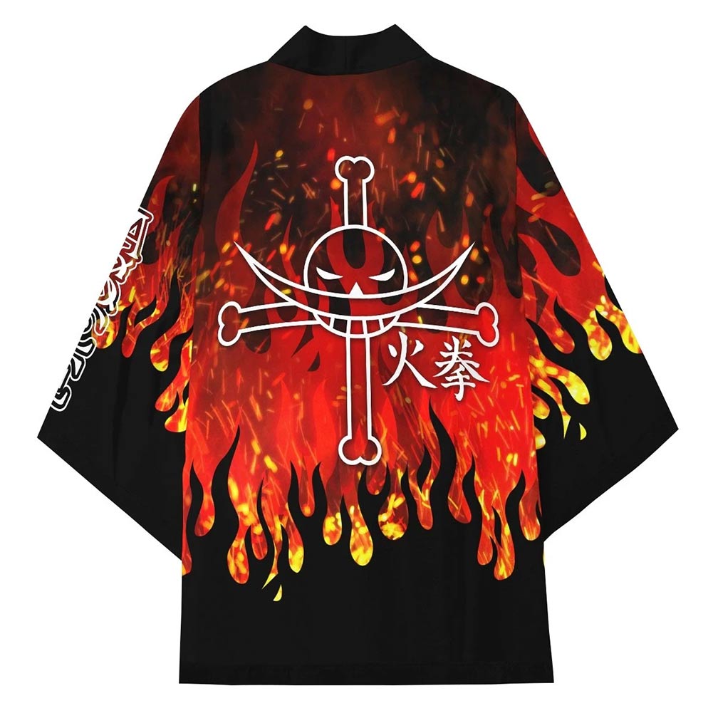 Anime ONE PIECE Kimono Capa Halloween Carnaval Cosplay Disfraz Unisexo