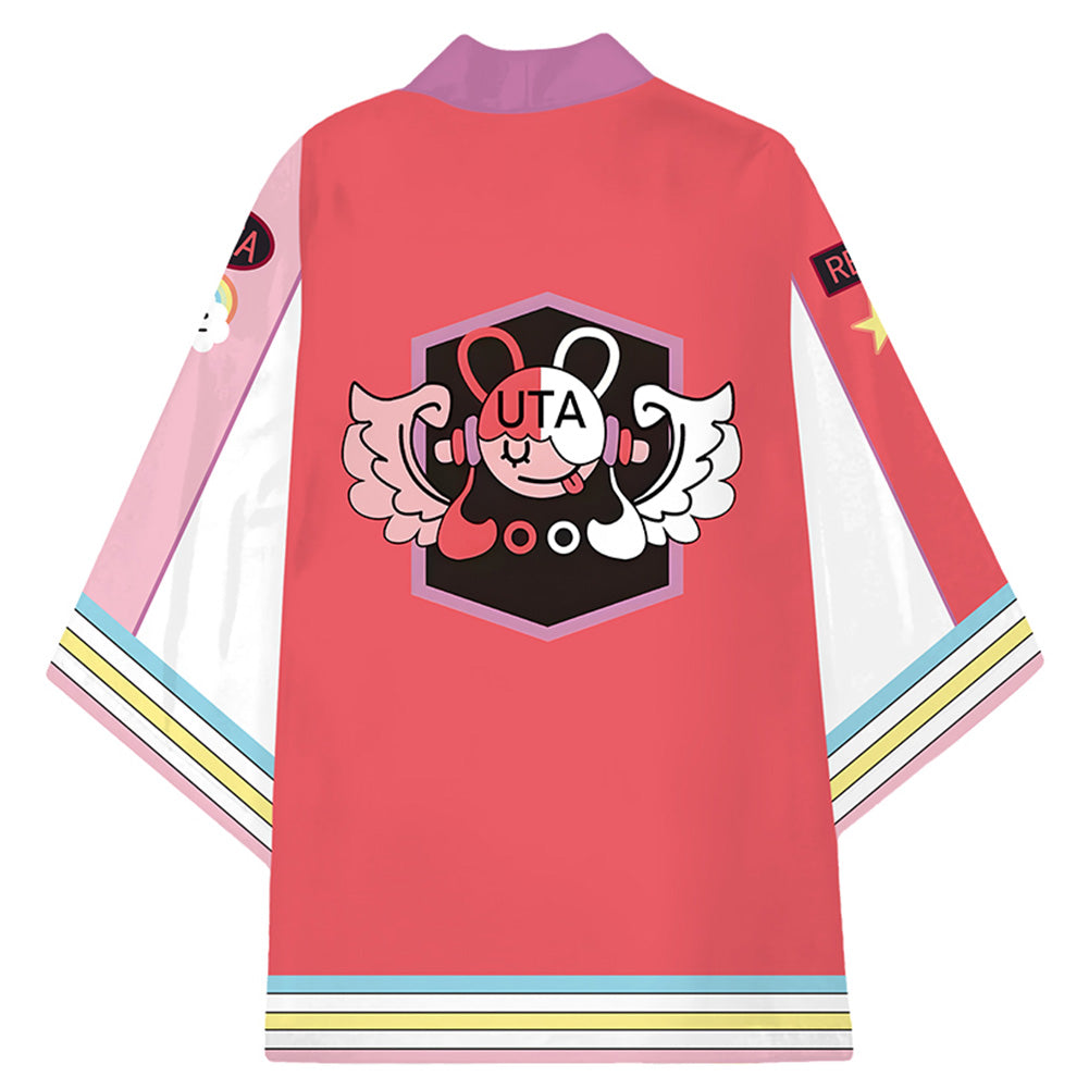 Anime One Piece Red Uta Kimono Cárdigan Abrigo Toga Capa Pijama Traje de Baño