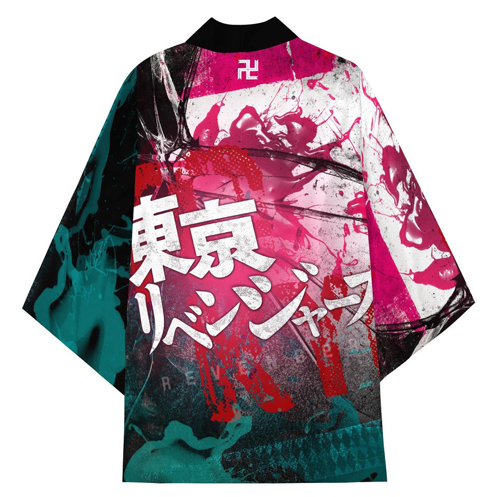 Anime Tokyo Revengers kimono cárdigan Toga impreso Capa Bata de baño mujer Cosplay Disfraz Halloween Carnaval Traje