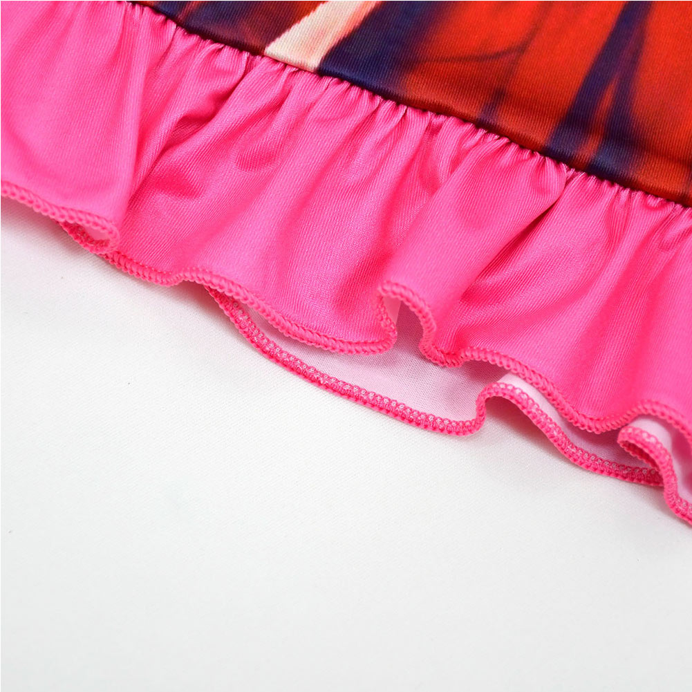 Película Cruella Niños Pijama Vestido falda Cosplay Disfraz Halloween 3D Impreso Carnaval Traje