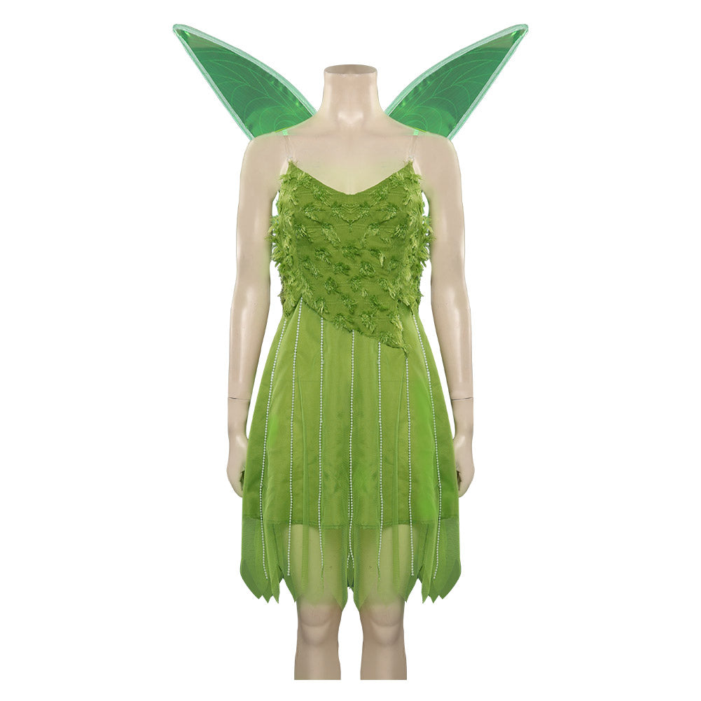Película Peter Pan Wendy Tinker Cosplay Adulto Disfraces Trajes Halloween Carnaval Fiesta Vestido Alas