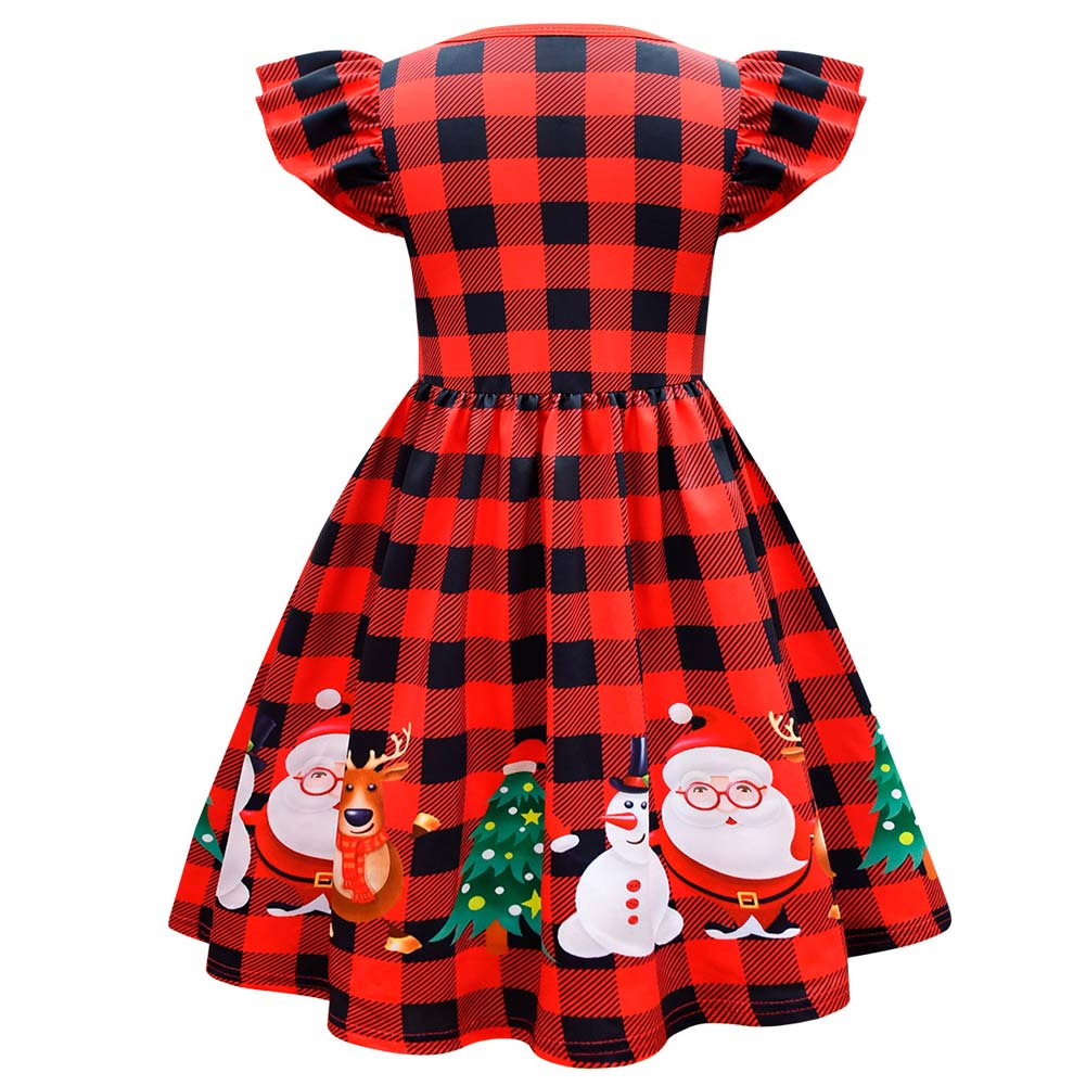 Niños Reindeer Reno Navidad Cosplay Disfraz Traje Vestido Falda Fiesta Halloween