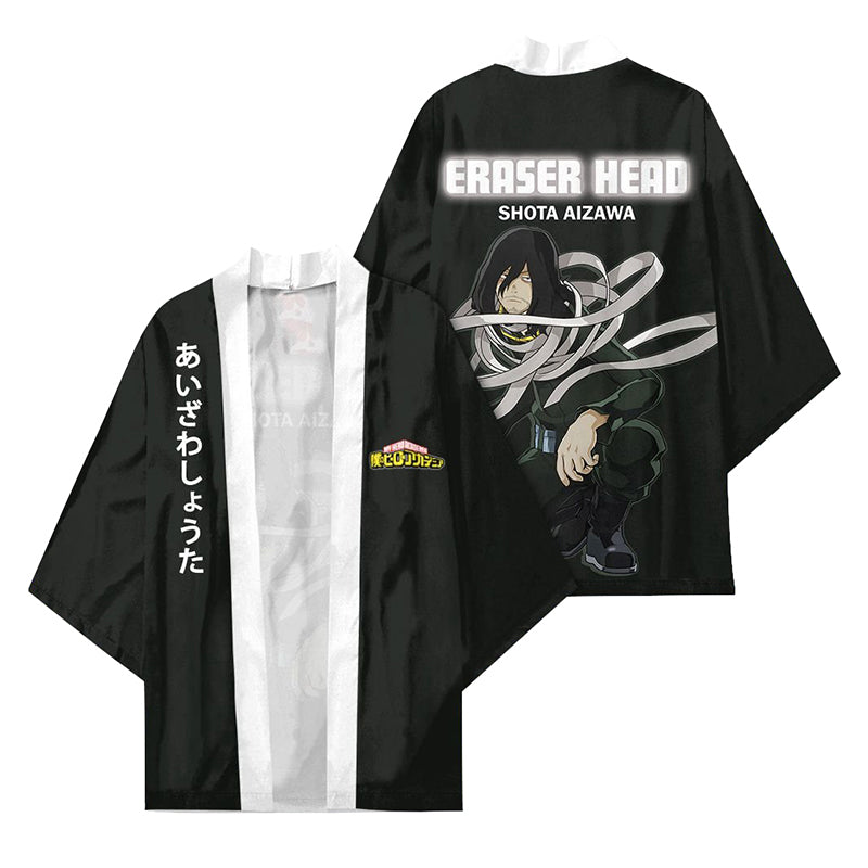 Anime My Hero Academia Shota Aizawa Cosplay Capa Kimono Cárdigan Abrigo Toga Pijama Casual