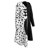 Película Cruella Niños Vestido falda Cosplay Disfraz Halloween Carnaval Traje Per.