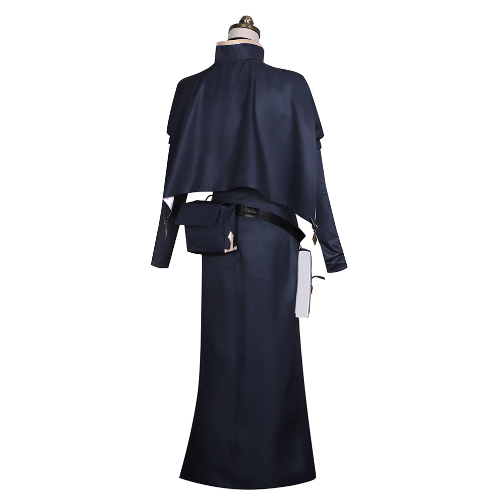 Juego Genshin Impact Lisa Cosplay Navidad Carnaval Disfraz Falda Vestido Conjunto Per.