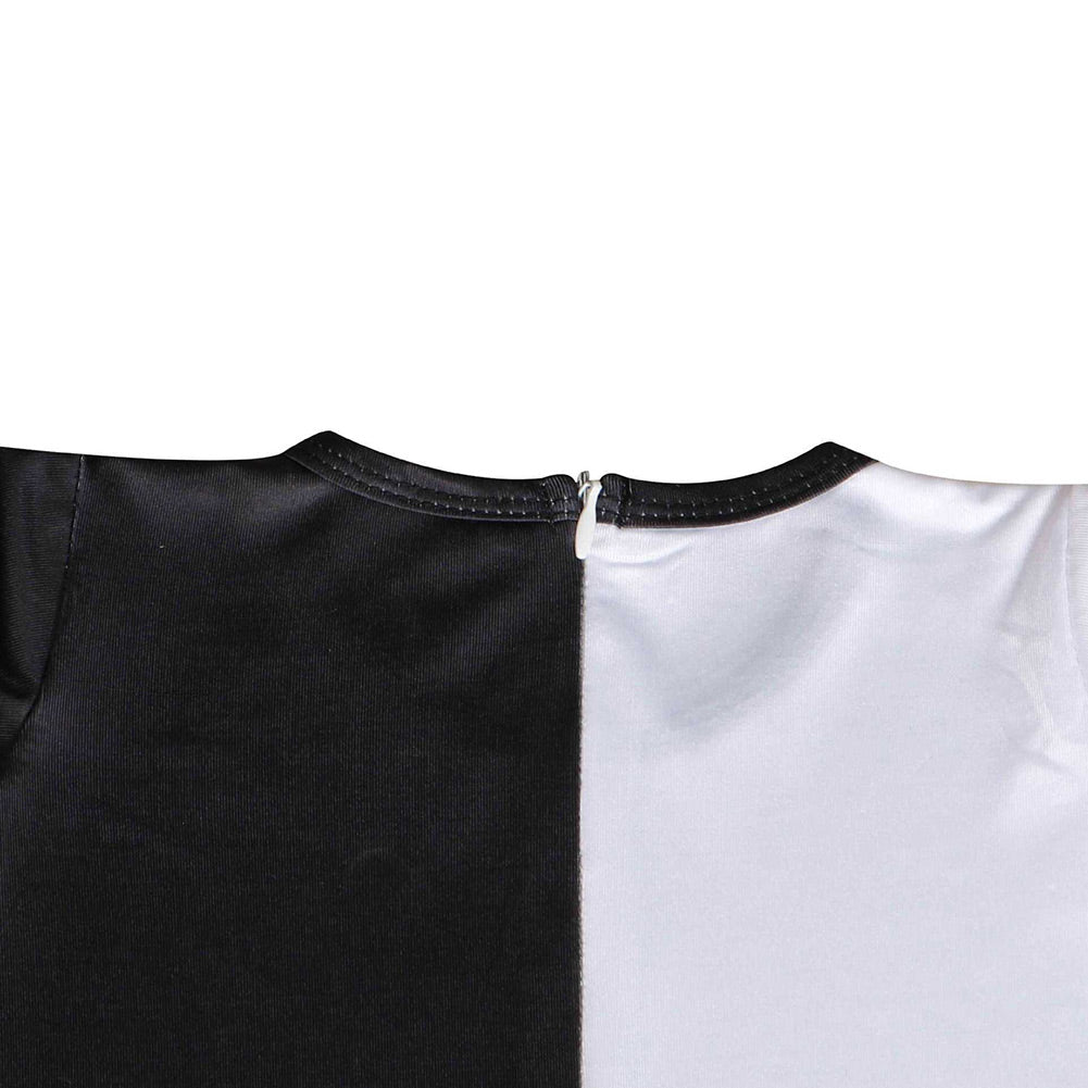 Anime Niños Mono Oso blanco y negro de dibujos animados Cosplay Navidad Carnaval Halloween