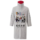 Anime Tokyo Revengers Sudadera Bata capa con cremallera Abrigo largo chaqueta con cuello alto Cosplay Disfraz Halloween hombre diario Traje