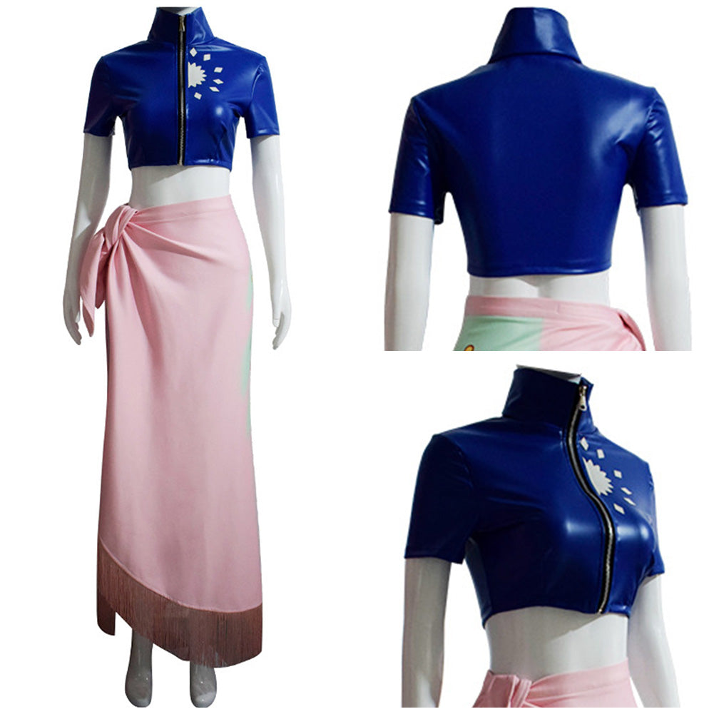 Anime One Piece Nico Robin Cosplay Navidad Disfraz Traje Vestido