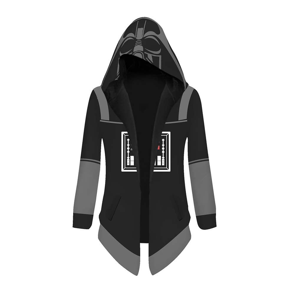 La Guerra de Las Galaxias Star Wars Cosplay Darth Vader Chaqueta con Capucha Rompevientos Unisex para Halloween o Carnaval