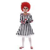 Niños Payaso Vestido Cosplay Disfraz Gracioso Halloween Carnaval Fiesta Traje