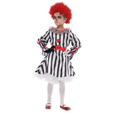Niños Payaso Vestido Cosplay Disfraz Gracioso Halloween Carnaval Fiesta Traje