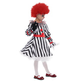 Niños Payaso Vestido Cosplay Disfraz Gracioso Halloween Carnaval Fiesta Traje