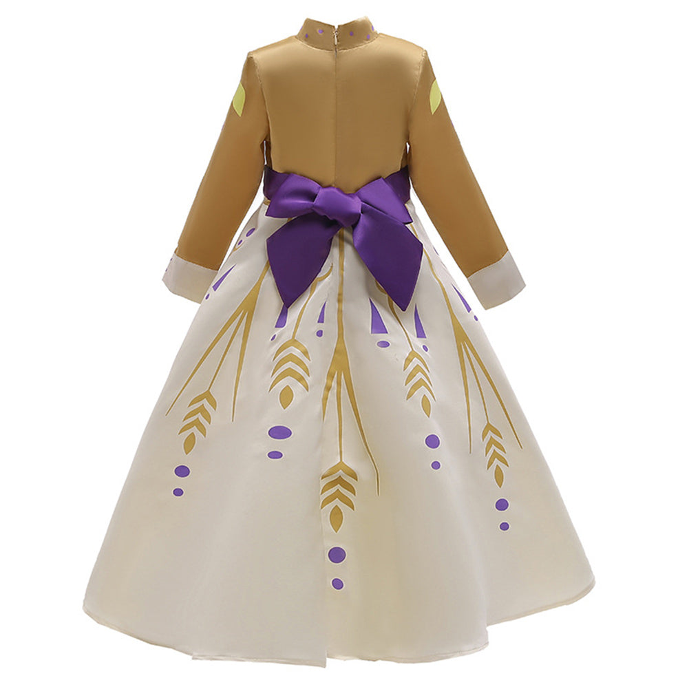 Anime Frozen Snow Queen Princess Niños Cosplay Disfraz Halloween Falda Vestido Carnaval Traje Per.