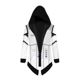 La Guerra de Las Galaxias Star Wars Cosplay Chaqueta Imperial Stormtrooper Rompevientos con Capucha Unisex para Halloween o Carnaval