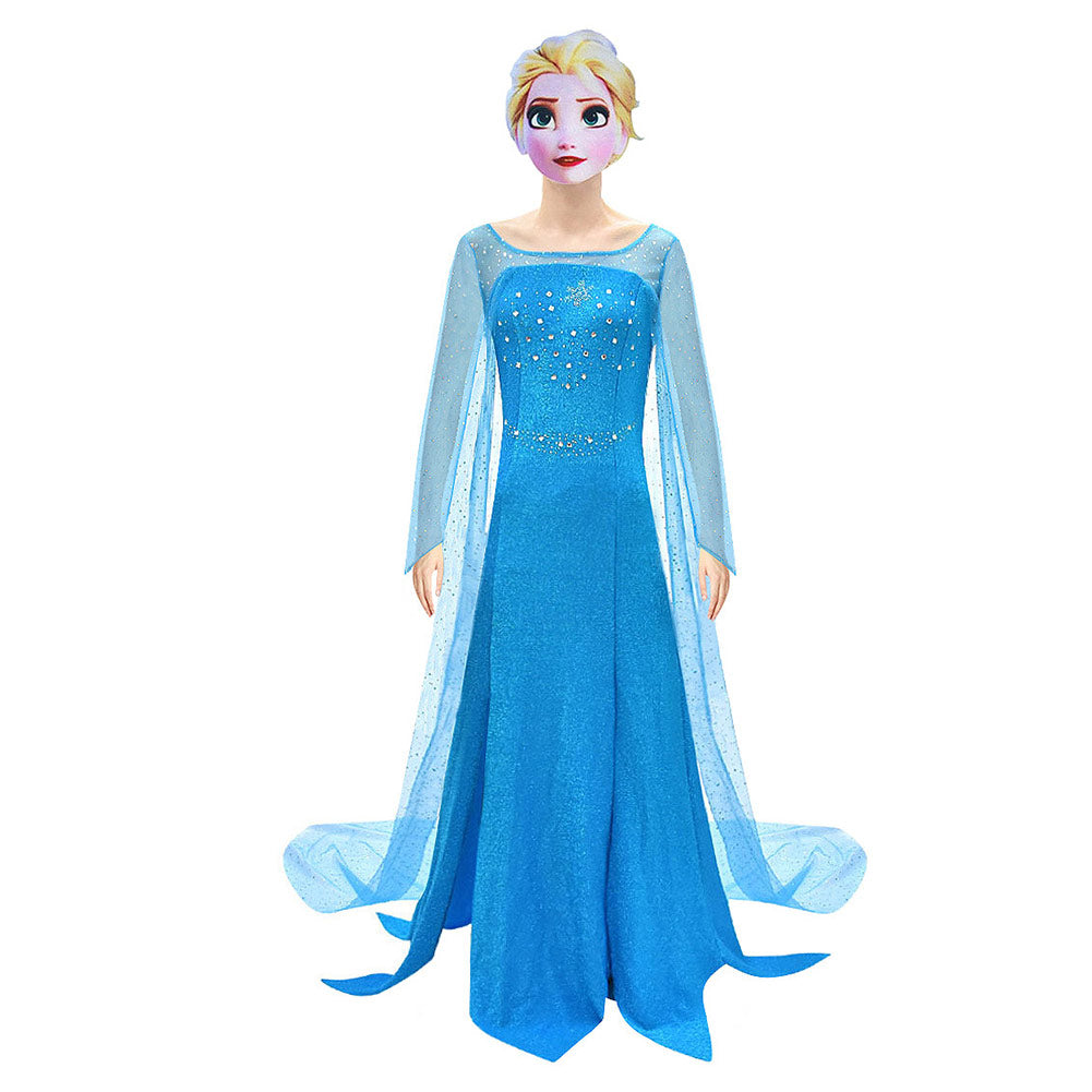 Anime Frozen Elsa Anna Cosplay Disfraz Halloween Falda Vestido Navidad Traje Per.