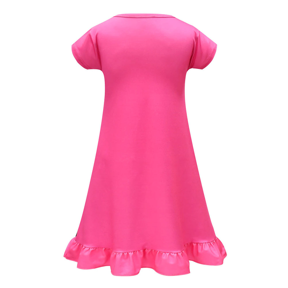 Película Cruella Niños Pijama Vestido falda Cosplay Disfraz Halloween 3D Impreso Carnaval Traje