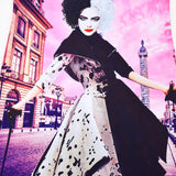 Película Cruella Niños Pijama Vestido falda Cosplay Disfraz Halloween 3D Impreso Carnaval Traje