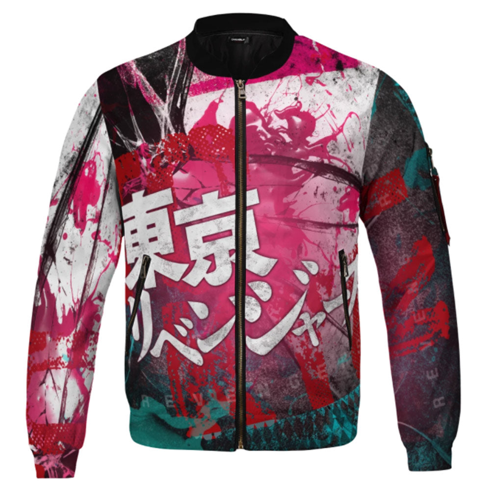 Anime Tokyo Revengers 3D Impreso Cosplay Disfraz Halloween Carnaval Traje cremallera Abrigo de chaqueta hombre