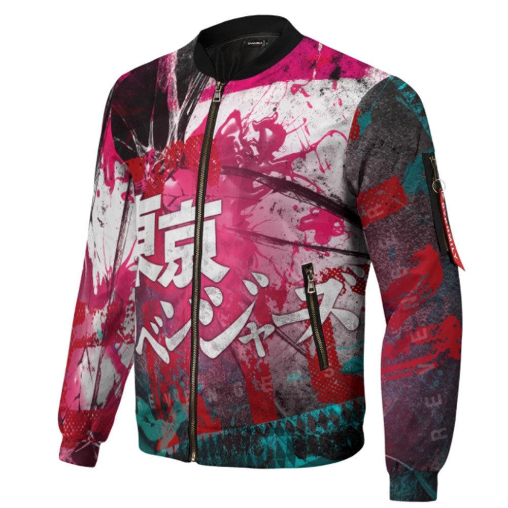 Anime Tokyo Revengers 3D Impreso Cosplay Disfraz Halloween Carnaval Traje cremallera Abrigo de chaqueta hombre